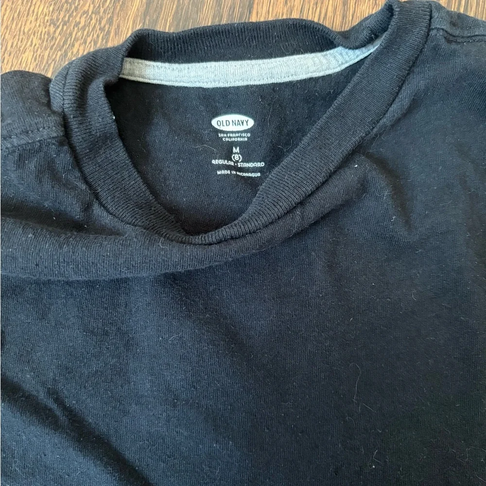 Old navy blue long sleeve black tee